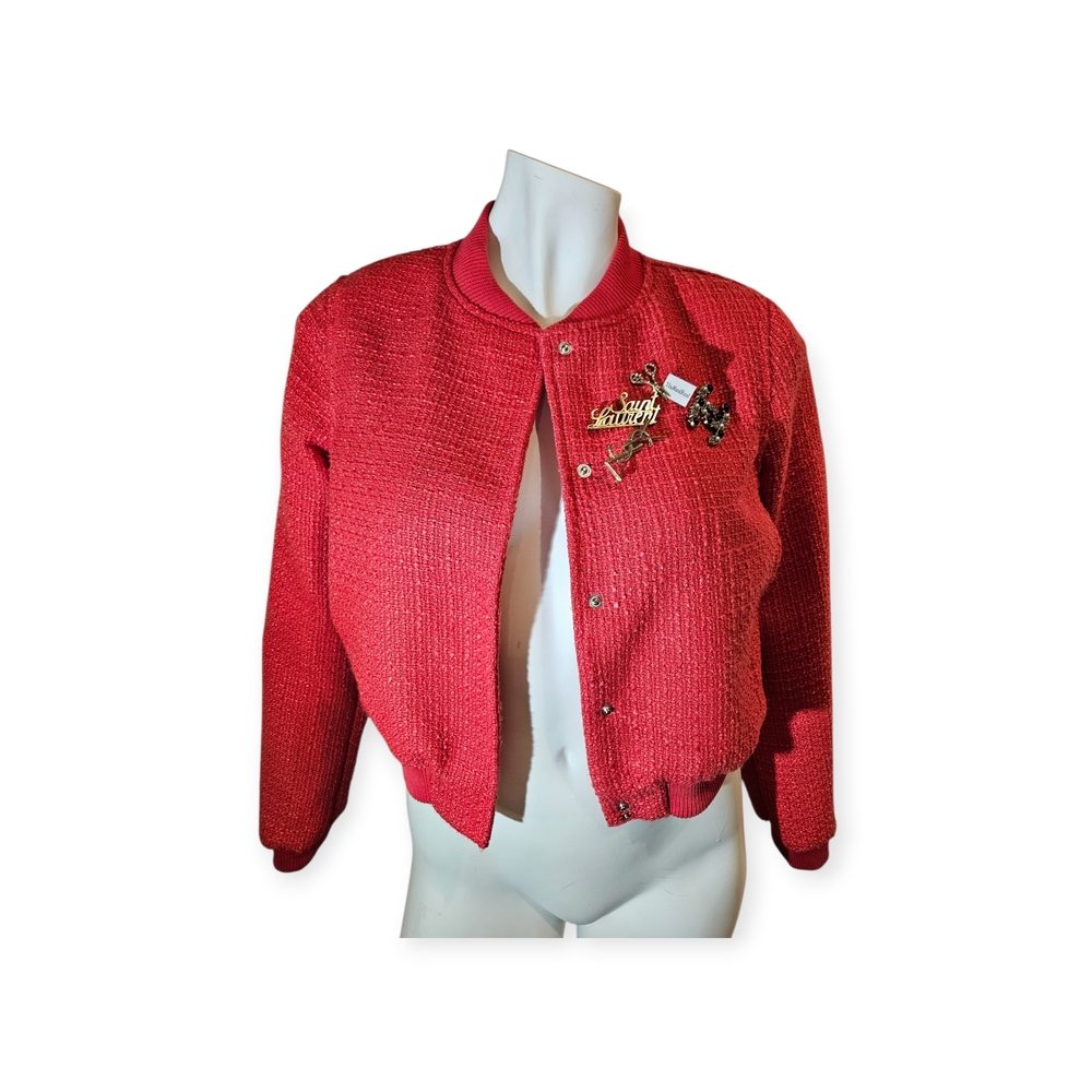 Jason Wu Red Bomber Jacket